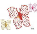 MOTYL ABACA MIX 3 kolory 10 cm