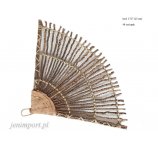 Wachlarz z kokosowych gałązek do kompozycji 25 cm