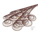 CANE COIL 60 cm brązowe pawie oczka 12 sztuk w opakowaniu