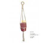 MAKRAMA na doniczkę do powieszenia 64 cm z bawełnianego sznura ( bez kokosa)