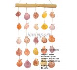 KURTYNA Z MUSZLI NA BAMBUSIE 90 cm