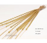 TING TING BUKIET ZŁOTE KORALIKI 90 cm (12 sztuk)