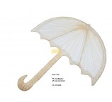 biała PARASOLKA dekoracje ślubne 55 cm 