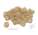 KULE RATANOWE 3 CM NATURALNE 36 SZT/OPAK