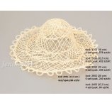 KAPELUSZ BIAŁY 17,5 CM  6 SZT/OPAK